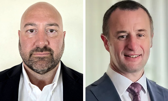 David Trimboli (left) has been named chairman, and Andrew Garth has been promoted to Executive Director – Strategy & Strategic Partnerships (Courtesy Aurora Labs Ltd)