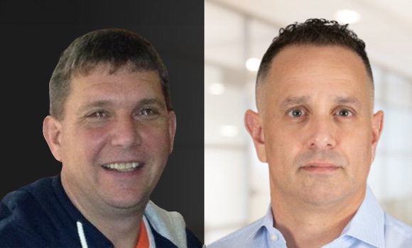 John Brenton (left) will replace Nano Dimension’s current CFO, Assaf Zipori (right) (Courtesy LinkedIn/Nano Dimension)