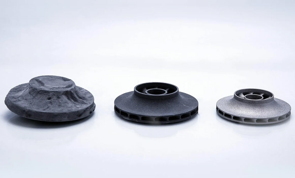 AutoSmooth automates the entire post-processing workflow in the ColdMetalFusion process, including depowdering, smoothing and full feedstock reuse, as a fully integrated 3-in-1 process (Courtesy AM Solutions)