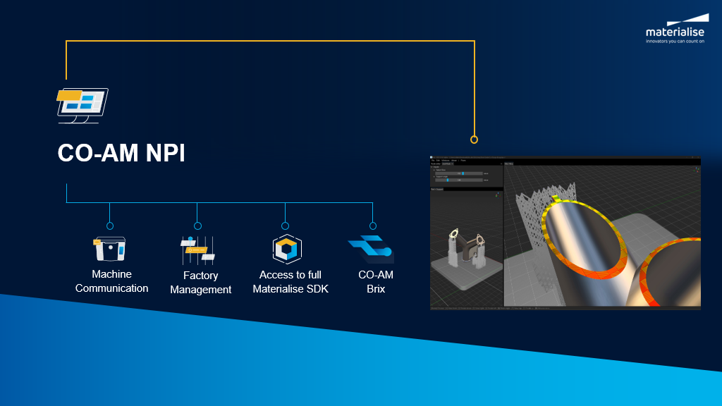 CO‑AM NPI, powered by CO‑AM Brix, is targeted at automating and optimising Additive Manufacturing workflows (Courtesy Materialise)