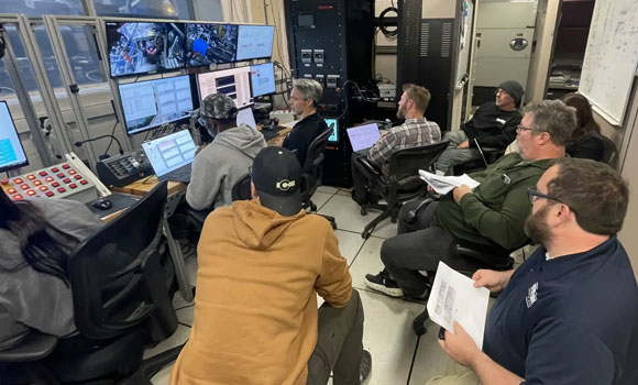 The control room during the Frenzy Altitude Test (Courtesy Beehive Industries)