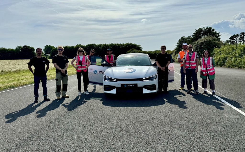 Fig. 13 The Domin team testing the company’s active suspension technology (Courtesy Domin)