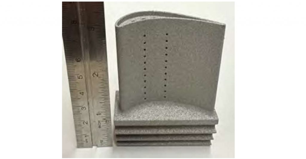Fig. 18 Additively manufactured turbine blade [24]