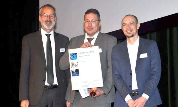 Dr-Ing Markus Schneider received this year’s Skaupy Prize (Courtesy GKN Powder Metallurgy)