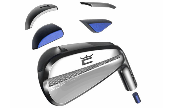 The 3DP MB features a stainless steel face with repositioned tungsten weighting at the head and toe (Courtesy Cobra Golf) 