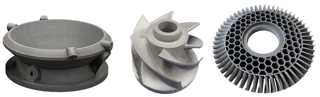 Fig. 17 GRX-810 components featuring a range of complex geometries (Courtesy NASA)
