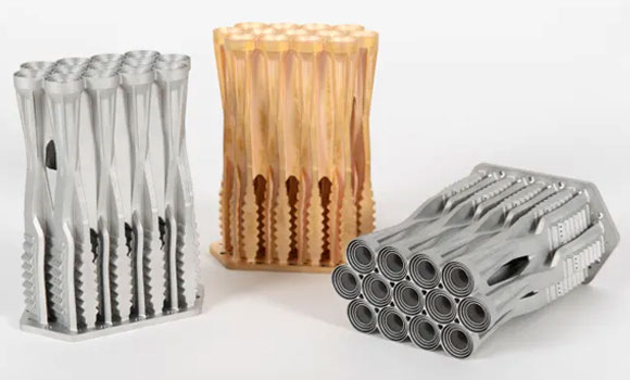SWISSto12 uses metal AM to produce a wide range of components including RF tested and environmentally qualified antennas for diverse applications (Courtesy SWISSto12)