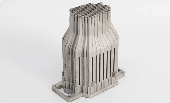 SWISSto12 produces AESAs for LEO, MEO and GEO in X-, Ku- and Ka-band using metal AM and solid-state technologies for beamforming and amplification (Courtesy SWISSto12)
