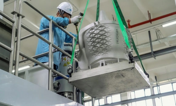 HBD additively manufactured the monolithic engine in a record 289 hours (Courtesy LEAP 71)
