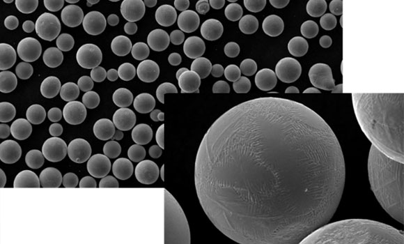 By applying a surface treatment to existing commodity powders the company can quickly evaluate the effect of changing the nano-coating composition or thickness (Courtesy LAYRR)