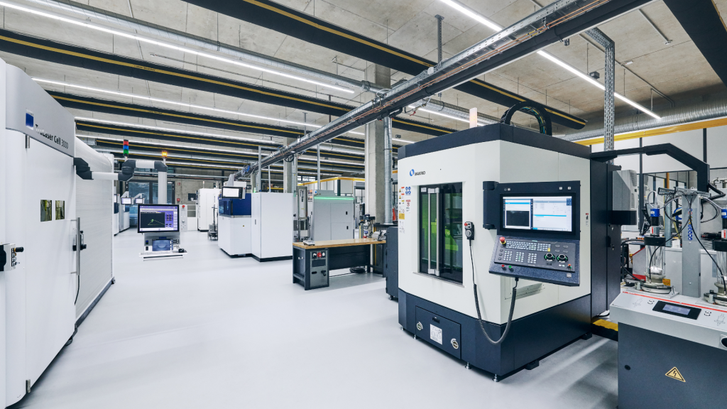Fig. 3 PBF-LB and DED machines in toolcraft’s AM centre (Courtesy toolcraft)
