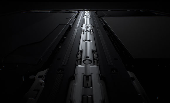 Additive Manufacturing is used to consolidate the wing plates and hinge into a single titanium structure, reducing part count and enabling a lighter design (Courtesy OPPO)