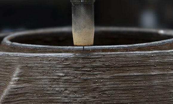 The Additive Manufacturing of the 410NiMo PM-HIP canister (Courtesy Carlos Jones/ORNL)