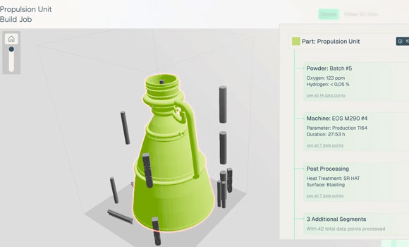 All production data is linked on a part level, enabling full traceability and acting as the basis for automated reporting and data analysis (Courtesy amsight)