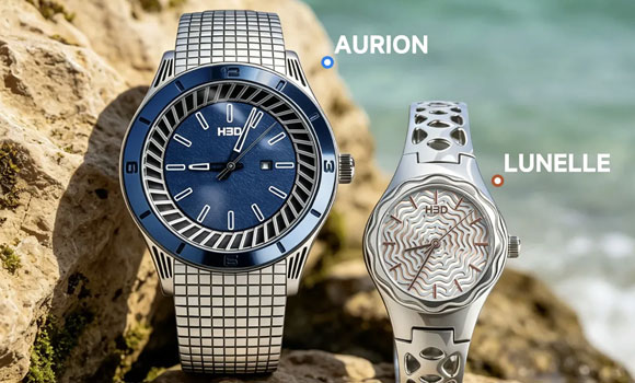 HBD has developed two titanium wristwatches in collaboration with CN Innovation (Courtesy HBD)