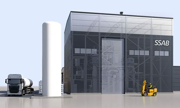 A rendering of the expanded Oxelösund facility (Courtesy SSAB)
