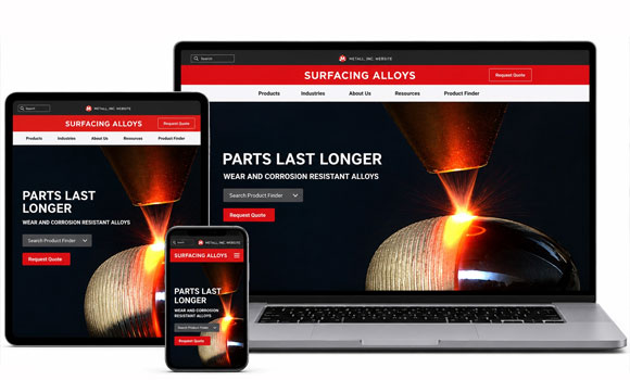 Wall Colmonoy Corporation has launched its new Alloy Products Surfacing Alloys microsite (Courtesy Wall Colmonoy)