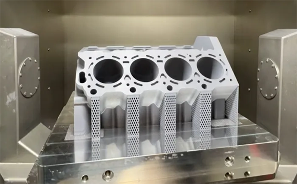 Nikon SLM Solutions and Bosch Industry Consulting have additively manufactured a complete aluminium V8 engine block as a single component (Courtesy Nikon SLM Solutions,)