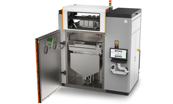 The DMP Flex 350 Triple has a build volume of 350 x 350 x 350 mm, and uses three 500 W fibre lasers (Courtesy 3D Systems)