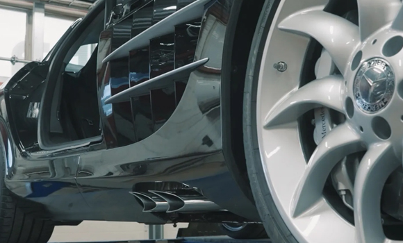 Ferrita Sweden AB used Meltio's Wire-LMD technology to manufacture replacement exhaust components for a 2003 Mercedes-Benz SLR McLaren (Courtesy Meltio)