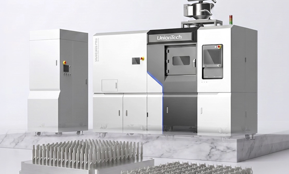 UnionTech’s latest metal AM machine is the MUEES430 PRO, designed for high-efficiency batch production (Courtesy UnionTech)