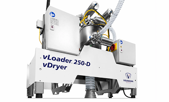 The vDryer vacuum drying module is designed to condition Additive Manufacturing powders by removing absorbed moisture without the use of heat (Courtesy Volkmann USA)