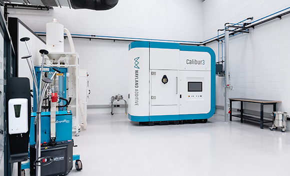 A Calibur3 Electron Beam Powder Bed Fusion (PBF-EB) machine from Wayland Additive (Courtesy Wayland Additive)