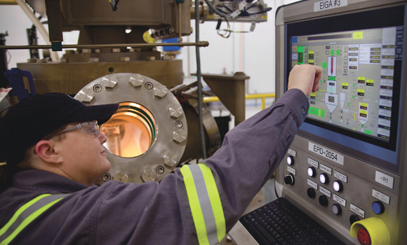 Amaero currently operates three EIGA atomisation systems at its McDonald, Tennessee, facility, with a fourth scheduled for commissioning in June 2027 (Courtesy Amaero Inc)