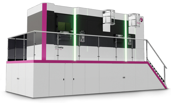 The FormUp 750 has a build volume of 750 x 750 x 1,000 mm and is designed for the industrial production of large, complex, and high-value components (Courtesy Fives AddUp)