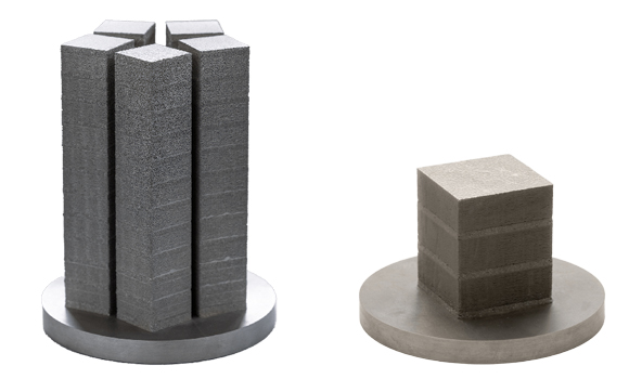Fusion energy applications built using Freemelt’s Additive Manufacturing machines include these tungsten tiles (Courtesy Freemelt)