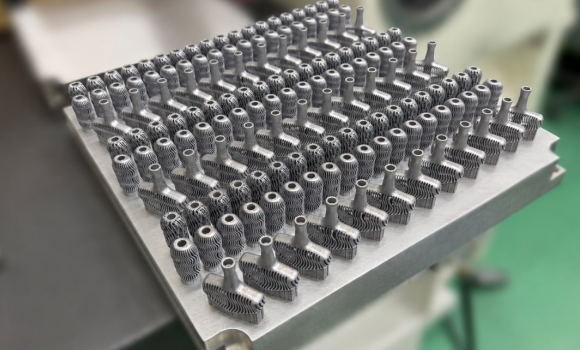 Batch production output from Eplus3D machines (Courtesy Eplus3D)