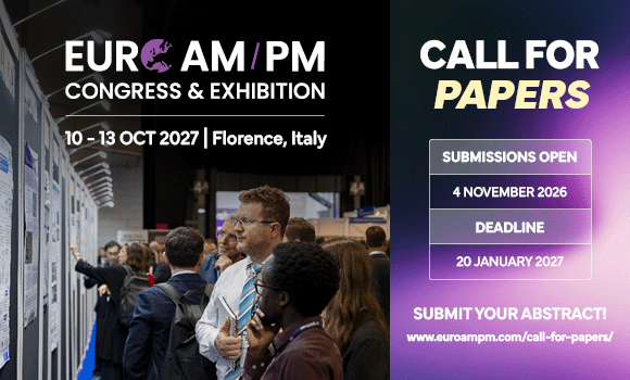 The EPMA has changed the name of its annual Euro PM congress to Euro AM/PM (Courtesy EPMA)