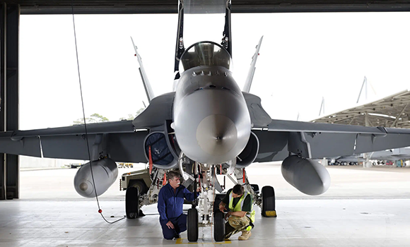 Australian research project to develop a certifiable DED-LB repair process for high-value aerospace alloys (Courtesy AMCRC)