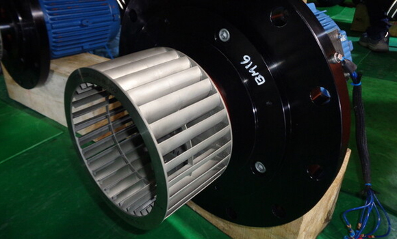 The additively manufactured impeller is used in the cooling system for the plant's generator circuit breaker (Courtesy Daegun Tech)