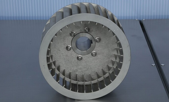 The additively manufactured stainless steel impeller, produced by Daegun Tech using PBF-LB (Courtesy Daegun Tech)