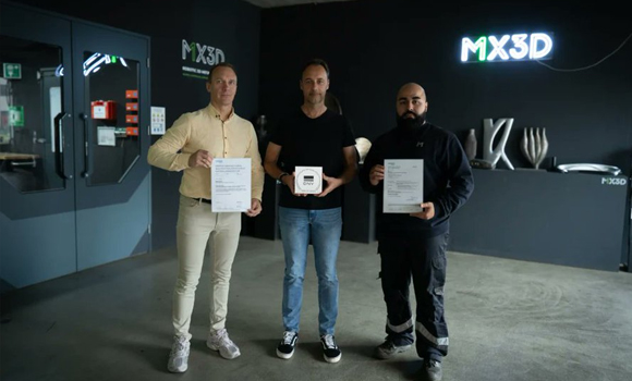 MX3D is the first company to achieve AMC3 certification for DED-Arc/WAAM technology (Courtesy MX3D)