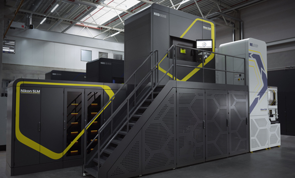 Multiple custom-built PBF-LB AM machines, with a 2 m build height, will be built based on the large-format NXG-E platform (Courtesy of Nikon Advanced Manufacturing)