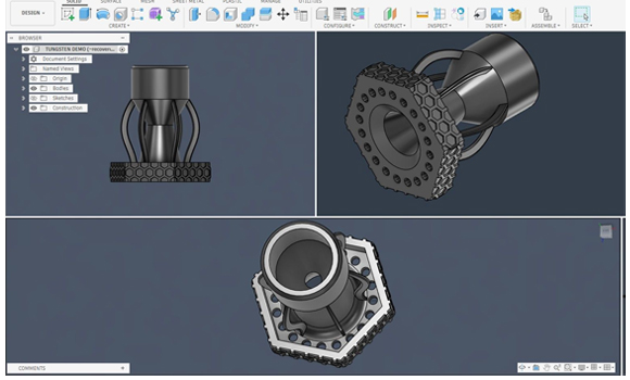 Nozzle design file (Courtesy Wayland Additive)