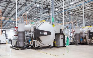 Fig. 8 An Ipsen heat treatment furnace at GE’s CATA facility for the thermal processing of additively manufactured parts (Image: GE Reports/Chris New) [15]