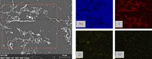 Fig. 13 Microstructure and elemental scan maps of a Hot Isostatically Pressed and heat-treated sample [3]
