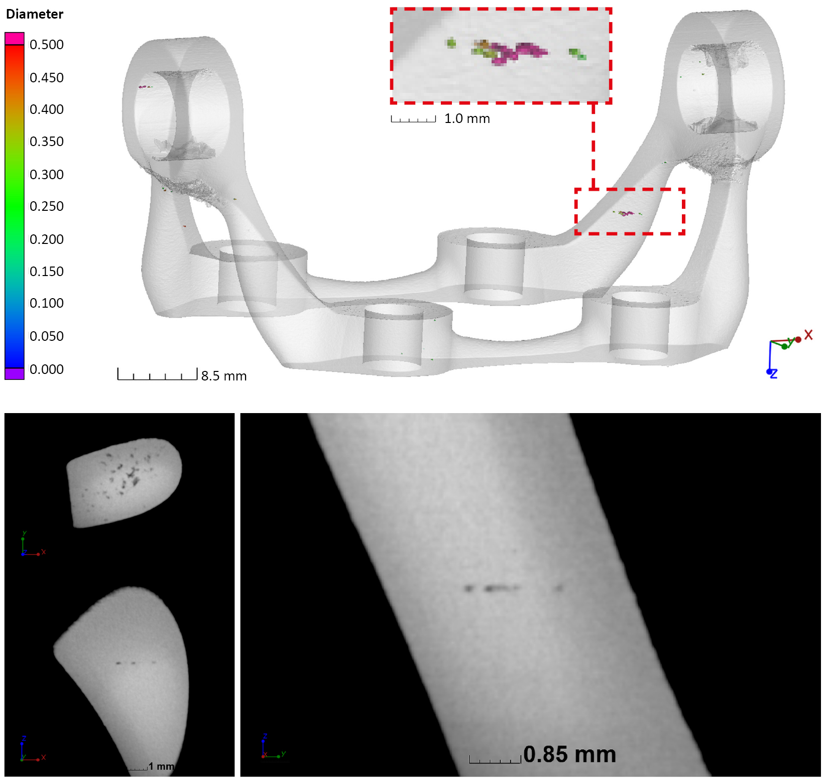 Simple and standardised Xray CT testing in metal Additive Manufacturing