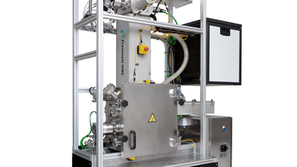 The Freemelt ONE is an Electron Beam Powder Bed Fusion (PBF-EB) Additive Manufacturing machine tailored for materials research and development (Courtesy Freemelt)
