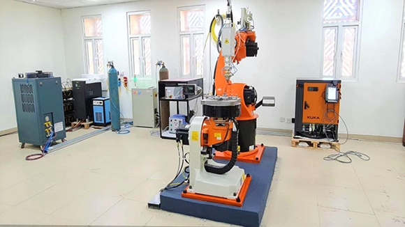All the components of the new DED metal AM machine, except for the laser and robot systems, are said to be designed and manufactured in India (Courtesy IIT Jodhpur)