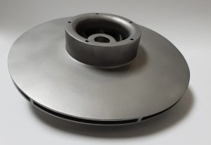 Fig. 3 Impeller for Equinor, designed by Eureka Pumps and built using an SLM280 in Inconel 625