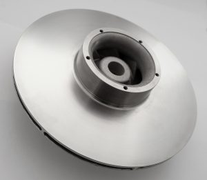 Fig. 5 The impeller for Equinor, designed by Eureka Pumps, this time built on an Additive Industries MetalFab1 in Ti-6Al-4V