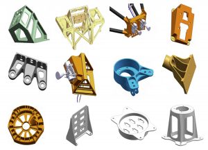 Fig. 9 Possible spacecraft parts for AM [10]