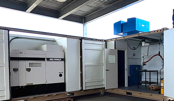 The C.A.M.P. Site is designed as a self-supporting Cold Spray Additive Manufacturing system without the need for additional services other than a water connection (Courtesy VRC Metal Systems)