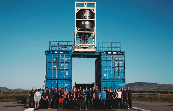 Skyrora, which uses 3D printing for engine components, has successfully completed a static fire test of the second stage of its Skyrora XL orbital rocket (Courtesy Skyrora)