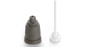 The mould was manufactured with Mantle’s production system (left), with the resulting part used in deodorant packaging (Courtesy Mantle)