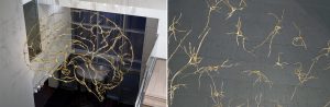 Fig. 4 Ralph Helmick designed this metal sculpture for the MIT McGovern Institute for Brain Research. Titled Schwerpunkt, the individual parts of the sculpture were produced by metal Binder Jetting, and depict more than 100 neurons of different sizes and configurations that, viewed from the right angle, take on the classical appearance of the human brain (Courtesy Helmick Sculpture)